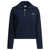 AUTRY Sweatshirt with half zipper and club logo Blue