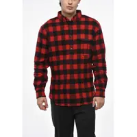 Jachete Buffalo Check Wool And Nylon Overshirt Barbati
