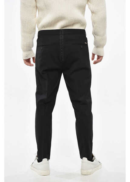 Pantaloni eleganti DSQUARED2 Virgin Wool Pants With 4 Pockets Black Barbati (BM 19485266) 2