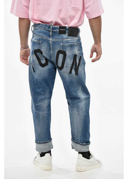 Blugi drepti DSQUARED2 Regular Waist And Regular Fit Jeans Blue Barbati (BM 19485311) 2