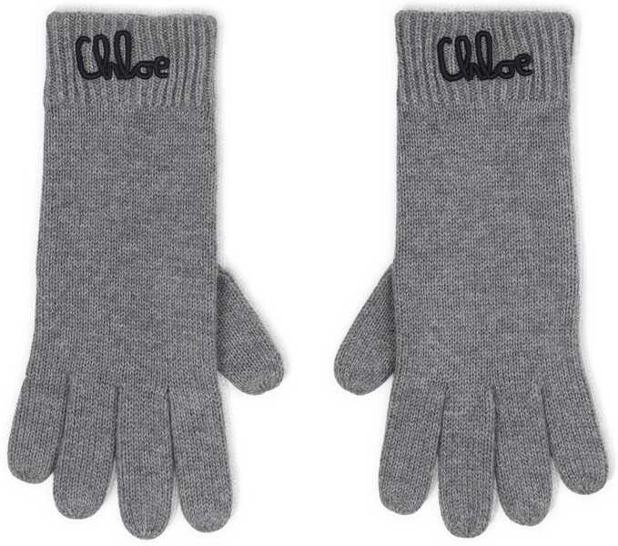 Manusi Chloe Gloves With Logo GREY Fete (BM 19485344) 1