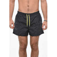 Bermude Pac-Man X D2 Nylon Swimshorts With Print Barbati