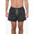 DSQUARED2 Pac-Man X D2 Nylon Swimshorts With Print Black