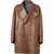 Fendi Nappa Caban Coat PECAN