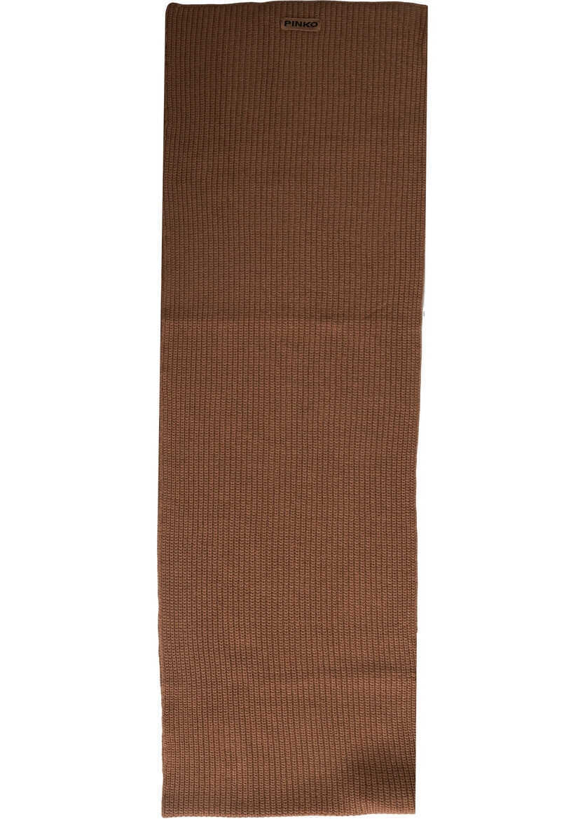 Esarfe Pinko Ribbed scarf Slovenia Brown Femei (BM 19497080) 1