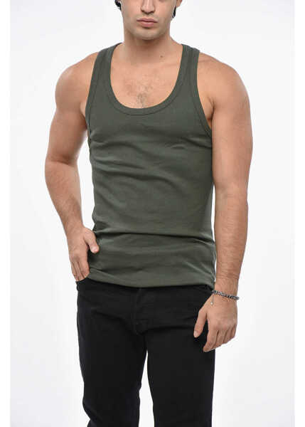 Tricouri DSQUARED2 Ribbed Tank Top Green Barbati (BM 19497113) 1