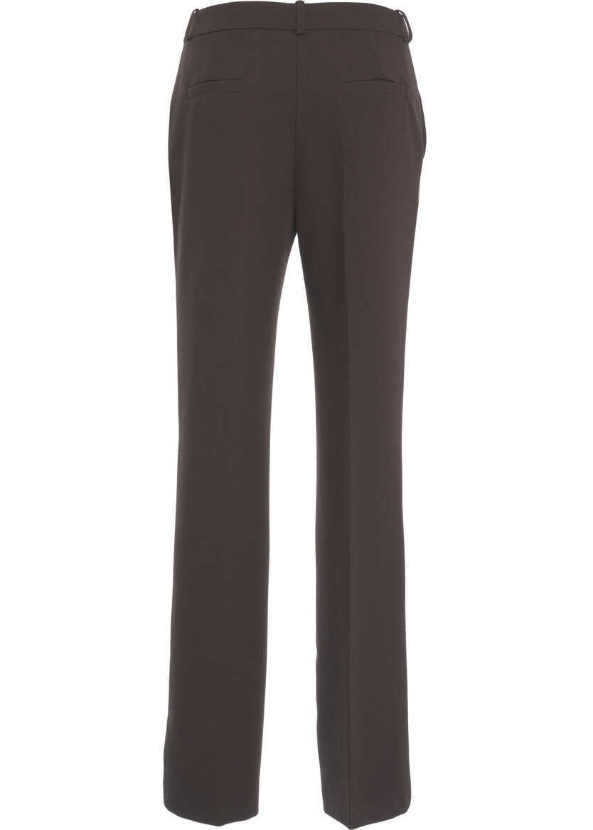 Pantaloni office Kaos Flared pants Brown Femei (BM 19497410) 4