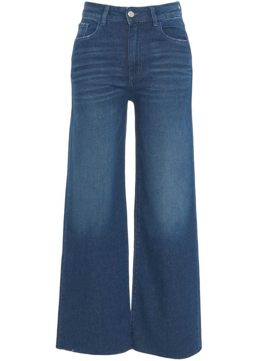 Blugi evazati Icon Denim Wide leg jeans Angie Blue Femei (BM 19497422) 1