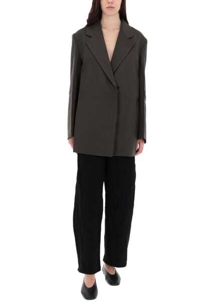 Pantaloni casual STUDIO NICHOLSON Pants Cahun BLACK Femei (BM 19497575) 2