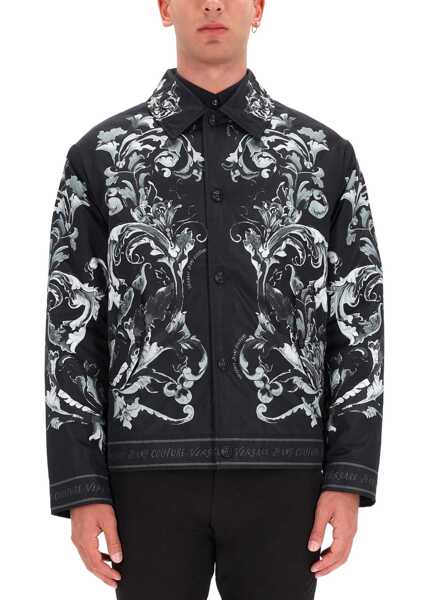 Sacouri office Versace Jeans Couture Baroque Print Jacket BLACK Barbati (BM 19497620) 1