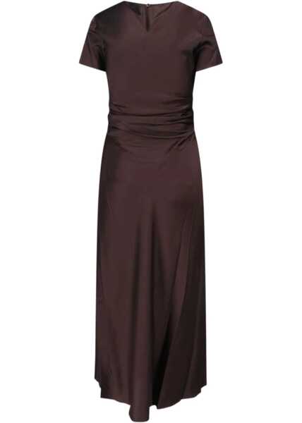 Rochii casual STAUD Marcel Midi Dress BROWN Femei (BM 19497626) 2