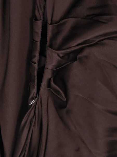 Rochii casual STAUD Marcel Midi Dress BROWN Femei (BM 19497626) 4