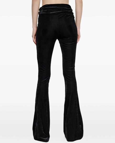 Pantaloni casual Versace Jeans Couture Pants With Buckle Detail BLACK Femei (BM 19497638) 4