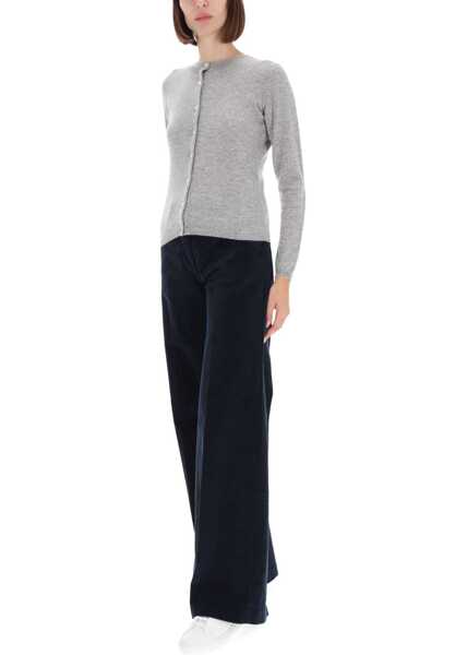 Pantaloni casual Aspesi Velvet Pants BLUE Femei (BM 19497656) 2