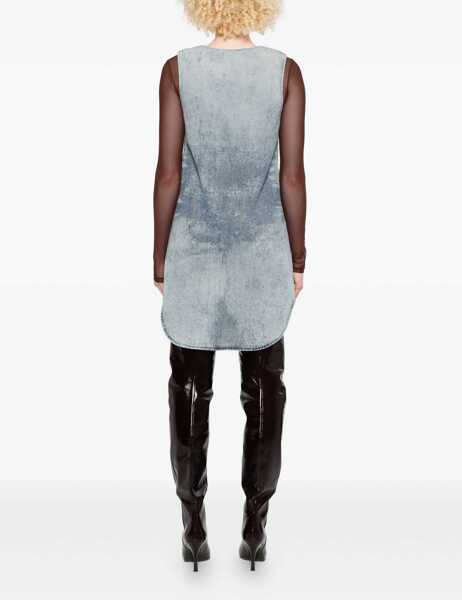 Rochii casual Diesel De-Laris Dress DENIM Femei (BM 19497722) 4