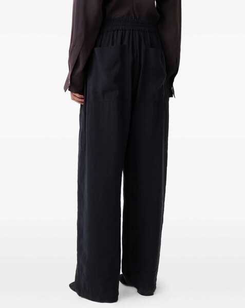 Pantaloni casual STUDIO NICHOLSON Pants Capel BLUE Femei (BM 19497842) 5