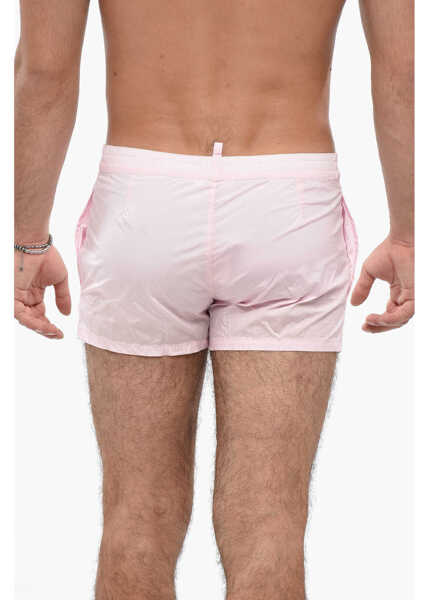 Bermude DSQUARED2 Nylon Swimshorts With Utility Pocket Pink Barbati (BM 19497887) 2