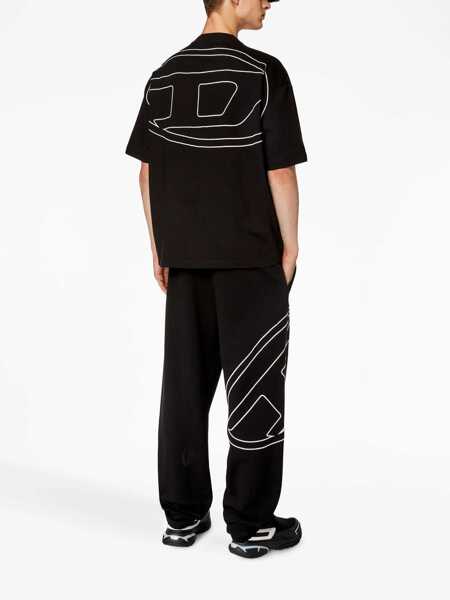 Tricouri Diesel T-Boggy-Megoval-D T-shirt BLACK Barbati (BM 19497935) 2