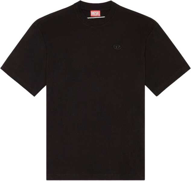 Tricouri Diesel T-Boggy-Megoval-D T-shirt BLACK Barbati (BM 19497935) 1