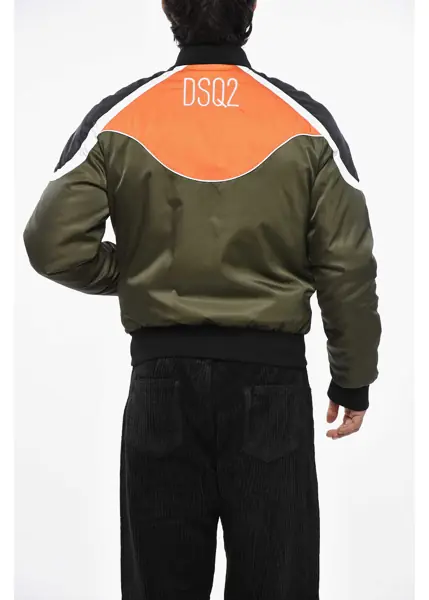 Bomber jacket DSQUARED2 Color Block Padded Hockey Western Bomber Jacket Multicolor Barbati (BM 19497995) 2