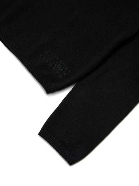 Pulovere casual MM6 Maison Margiela Knitwear Black   Fete (BM 19500561) 4