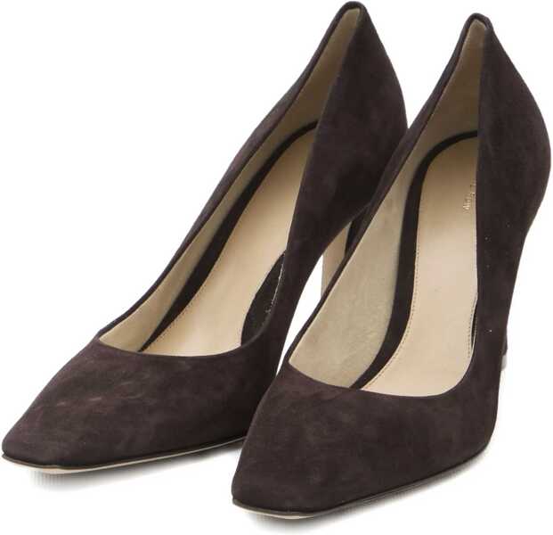 Pantofi cu toc THE ROW Pumps Carla 80 In Suede BROWN Femei (BM 19501433) 2