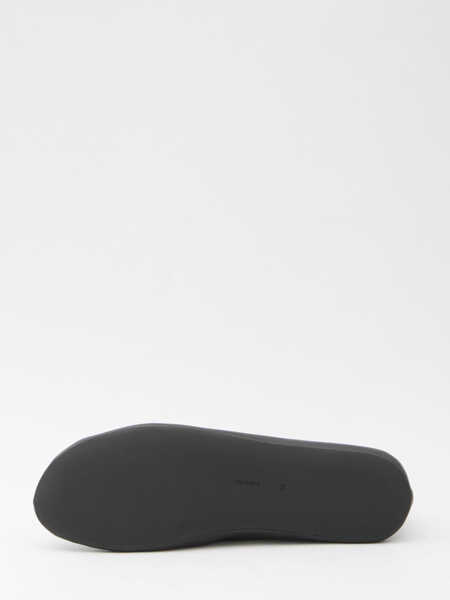 Balerini THE ROW Stella Leather And Shearling Slipper BLACK Femei (BM 19501442) 4