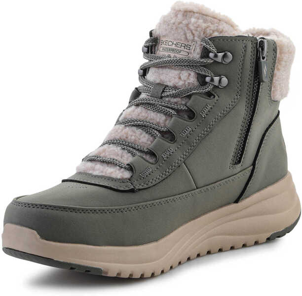 Cizme de iarna SKECHERS On-The-Go Stellar - Alpine Adventure Olive OLIWKOWY Femei (BM 19501481) 3