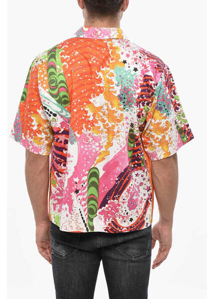 Camasi casual DSQUARED2 Short Sleeve Printe Shirts Multicolor Barbati (BM 19501535) 2
