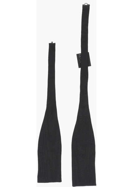 Cravate CORNELIANI Code Satin Self-Bow Tie Black Barbati (BM 19501553) 1