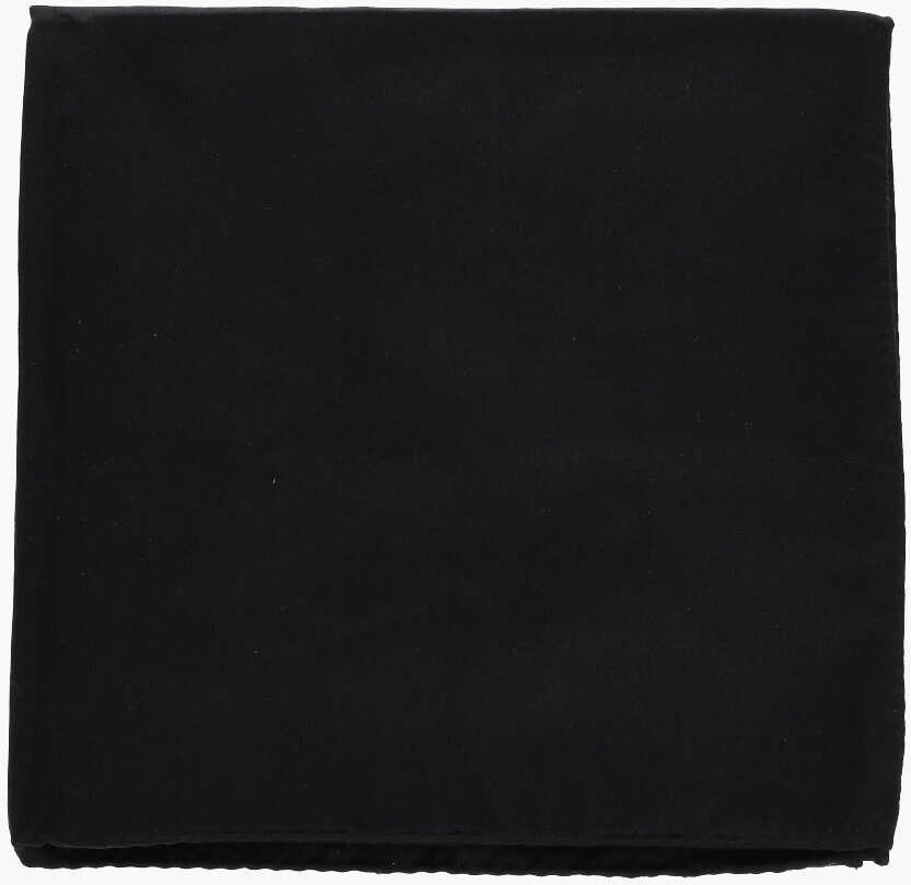 Esarfe CORNELIANI Solid Color Pure Silk Pocket Square Black Barbati (BM 19501556) 1