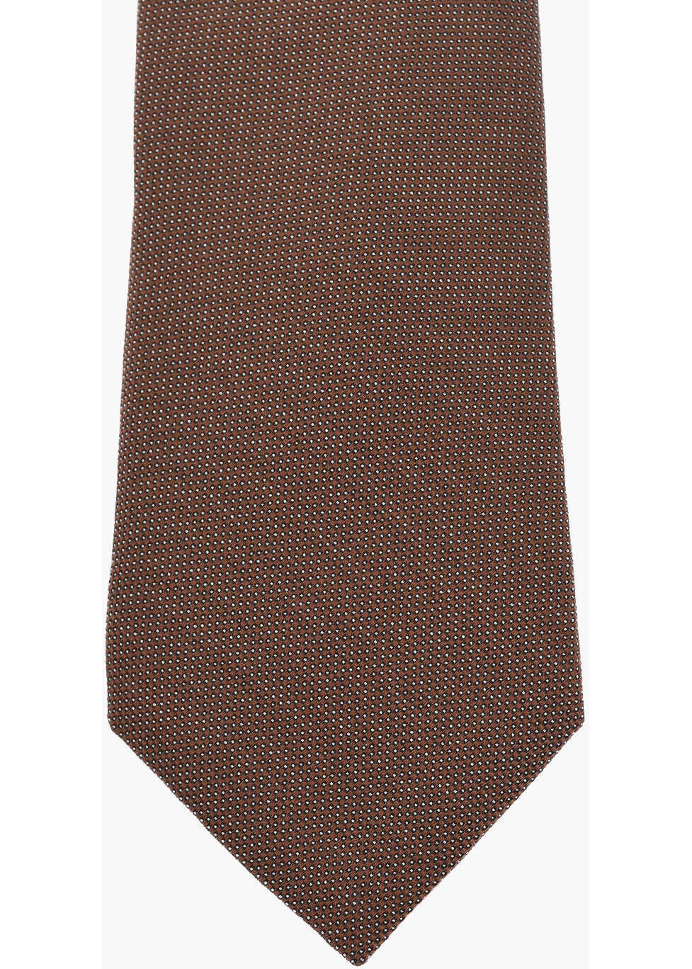 Cravate CORNELIANI Pure Silk Tie With Micro Patterns Brown Barbati (BM 19501574) 2