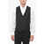 CORNELIANI Virgin Wool Vest With 4 Buttons And 2 Pockets Black