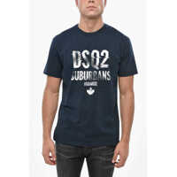 Tricouri Contrasting Logo Crew-Neck T-Shirt Barbati