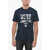 DSQUARED2 Contrasting Logo Crew-Neck T-Shirt Blue