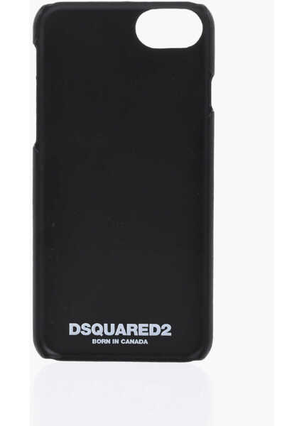 Huse mobil & tablete DSQUARED2 Embossed Logo Iphone 8 Plus Case With Mirror Black Barbati (BM 19501622) 2