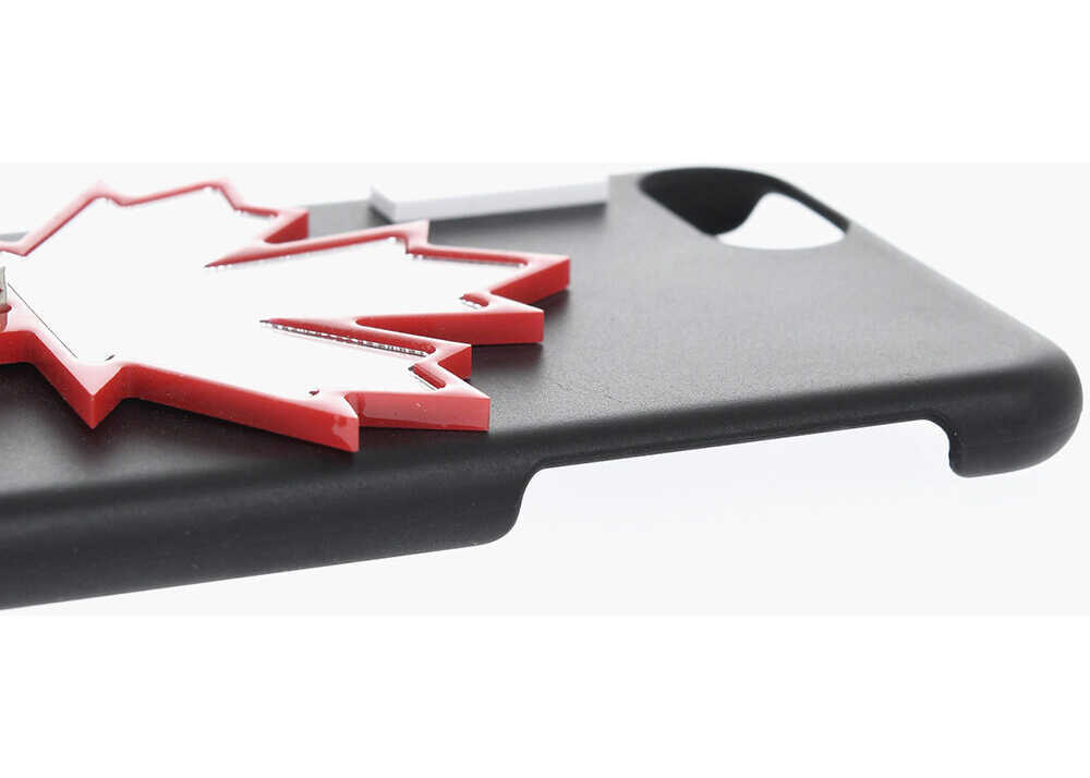 Huse mobil & tablete DSQUARED2 Embossed Logo Iphone 8 Plus Case With Mirror Black Barbati (BM 19501622) 3