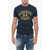 DSQUARED2 Cotton Crew-Neck T-Shirt With Print Blue