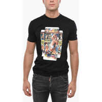 Tricouri Cotton Crew-Neck T-Shirt With Print Barbati