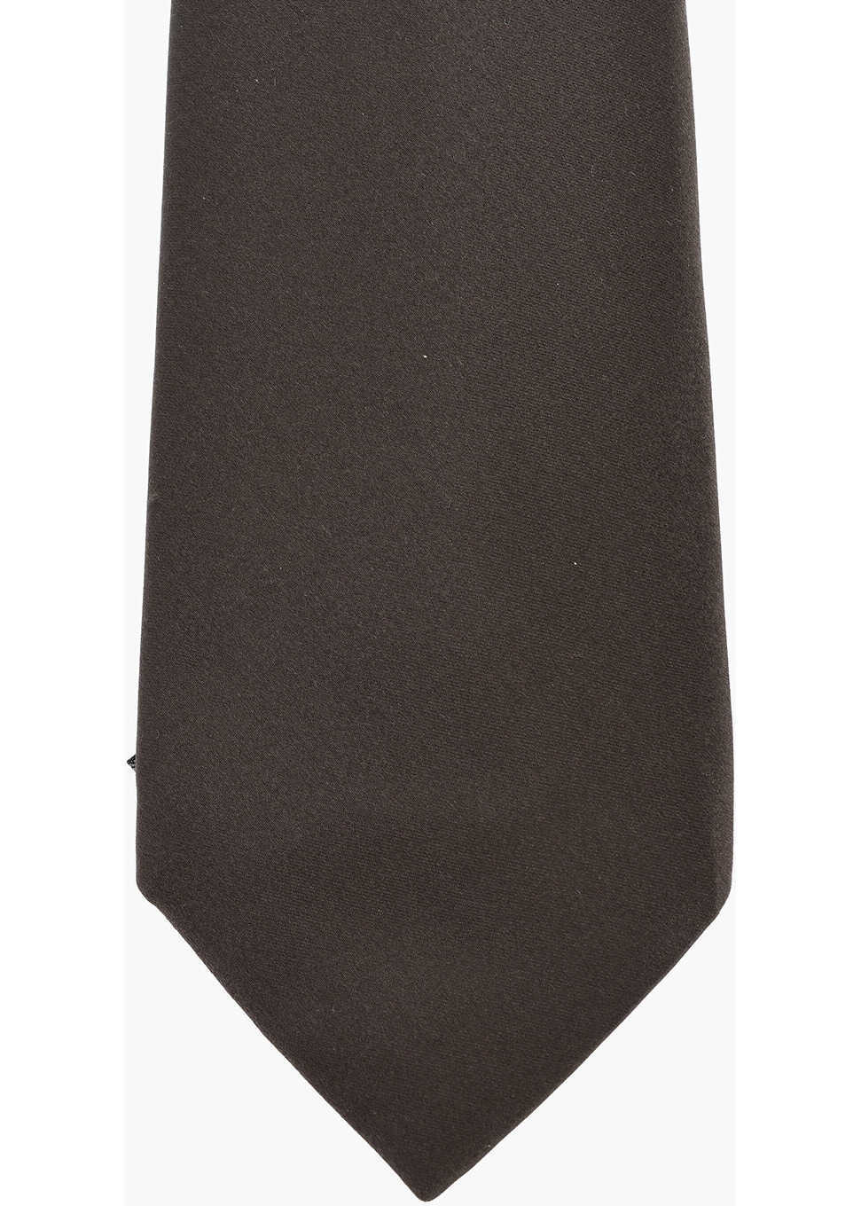 Cravate CORNELIANI Hand Stitched Solid Color Silk Tie Brown Barbati (BM 19501655) 2