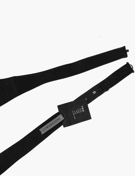 Papioane CORNELIANI Silk Self Bow-Tie Black Barbati (BM 19501664) 2
