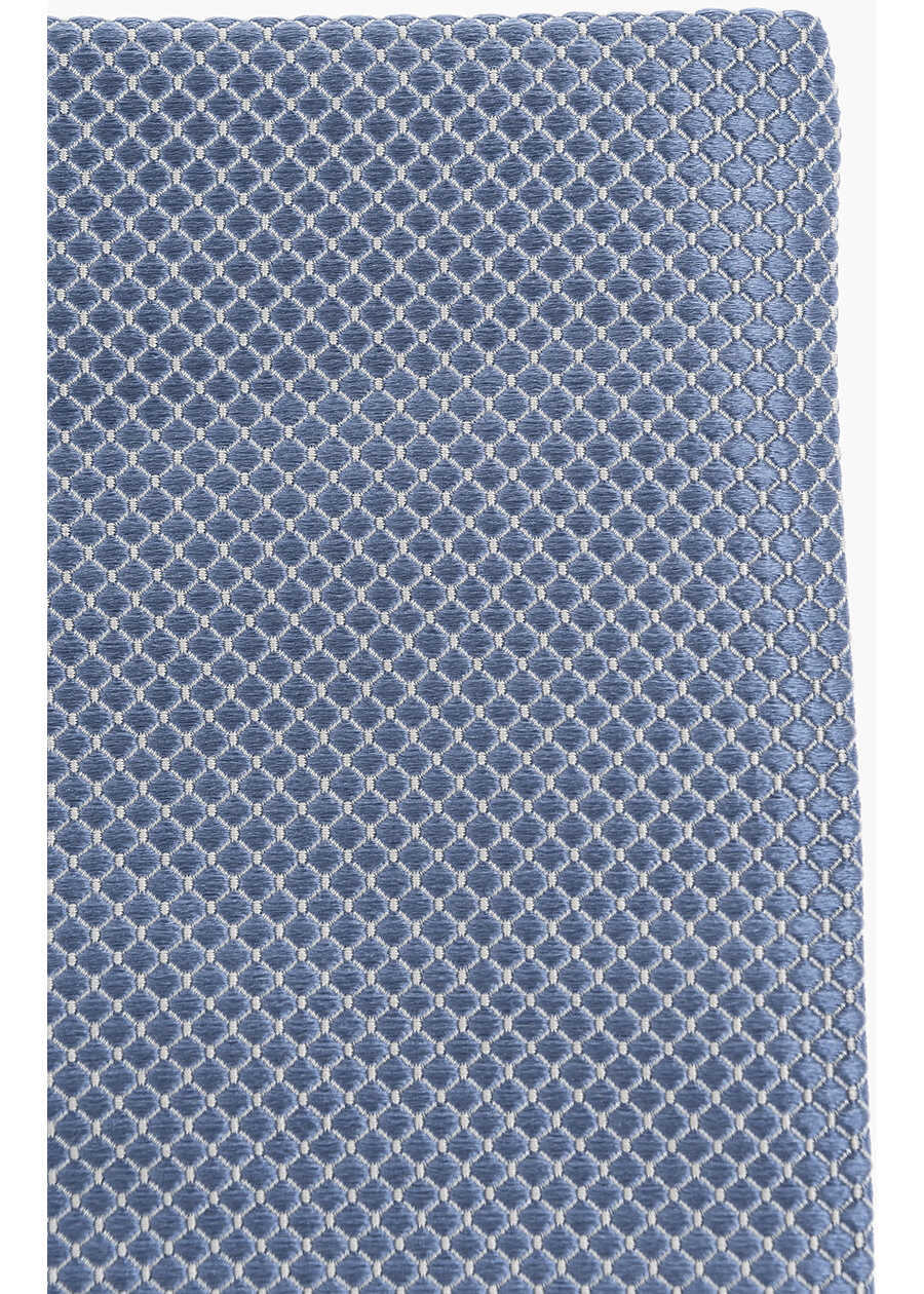 Esarfe CORNELIANI Silk Pocket Square With Micro Motifs Blue Barbati (BM 19501691) 2