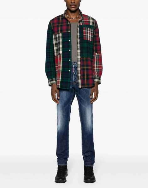 Blugi drepti DSQUARED2 Regular Waist Regular Fit Jeans Blue Barbati (BM 19502726) 2