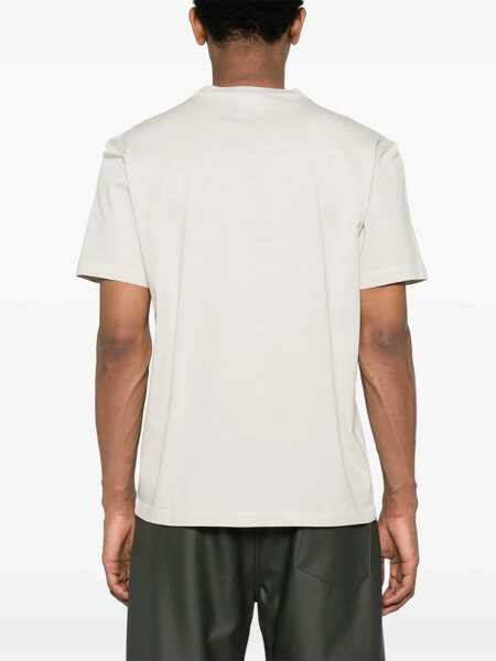 Tricouri DSQUARED2 Cotton Crew-Neck T-Shirt With Print Beige Barbati (BM 19502729) 4