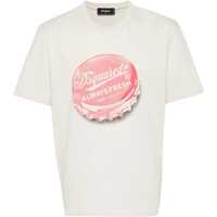 Tricouri Cotton Crew-Neck T-Shirt With Print Barbati