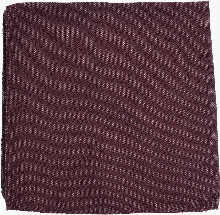 Esarfe CORNELIANI Silk Pocket Square With Micro Dots Burgundy Barbati (BM 19502732) 1