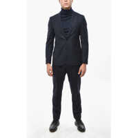 Costume Cc Collection Chalk Stripe Virgin Wool Side Vents Notch Lape Barbati