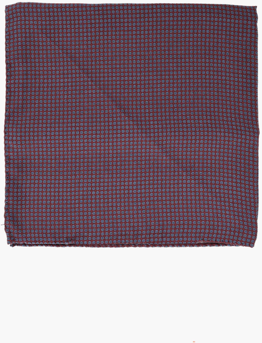 Esarfe CORNELIANI Silk Pocket Square With Micro Patterns Burgundy Barbati (BM 19502771) 1