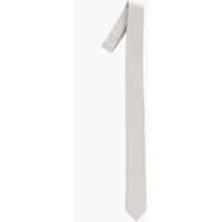 Cravate Solid Color Silk Tie With Basketweave Motif Barbati