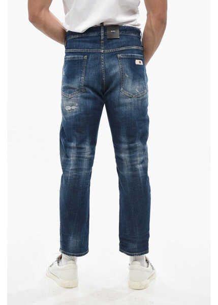 Blugi drepti DSQUARED2 Regular Waist Regular Fit Jeans Blue Barbati (BM 19502789) 4